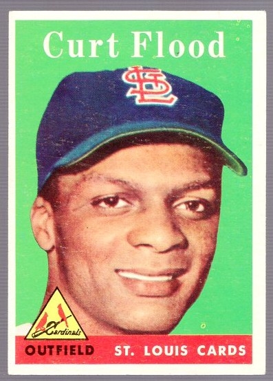 1958 Topps Baseball- #464 Curt Flood RC, Cards