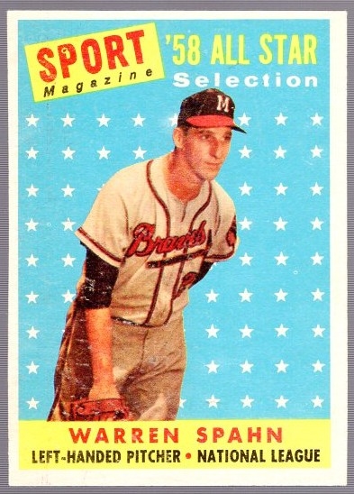 1958 Topps Baseball- #494 Warren Spahn All Star