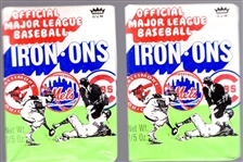 1968/70 Fleer MLB Iron-Ons- 2 Unopened Packs