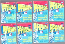 1979 Fleer Bsbl. Stickers- 8 Unopened Packs