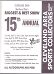 Autographed April 23-26, 1992 Cleveland Area Sports Collectors Program Bsbl.- Signed on the Inside by Tito Francona!