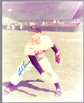 Autographed Bob Lemon Cleveland Indians MLB Color 8 x 10 Photo