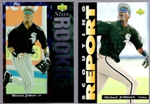 Clean-Up Lot of 3 Diff. Oversize Michael Jordan Bsbl. Cards