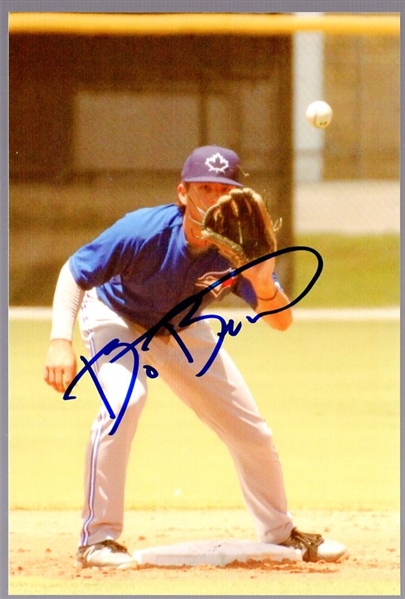Autographed Bo Bichette Toronto Blue Jays MiLB Color 4" x 6" Photo