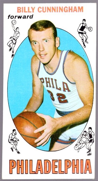 1969-70 Topps Bskbl. #40 Billy Cunningham RC, 76ers