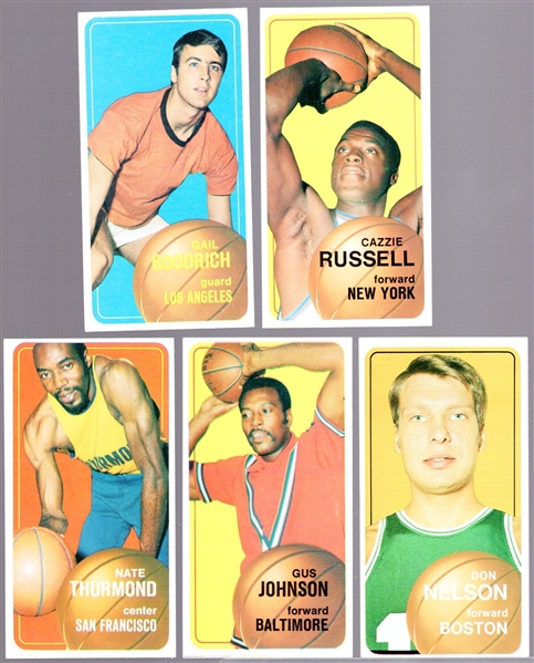 1970-71 Topps Bskbl.- 5 Diff. Cards