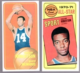 1970-71 Topps Bskbl.- 2 Diff. Oscar Robertson