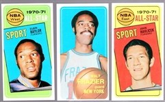 1970-71 Topps Bskbl.- 3 Diff. Cards