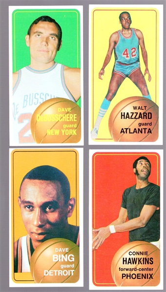 1970-71 Topps Bskbl.- 4 Diff. Cards