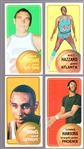 1970-71 Topps Bskbl.- 4 Diff. Cards