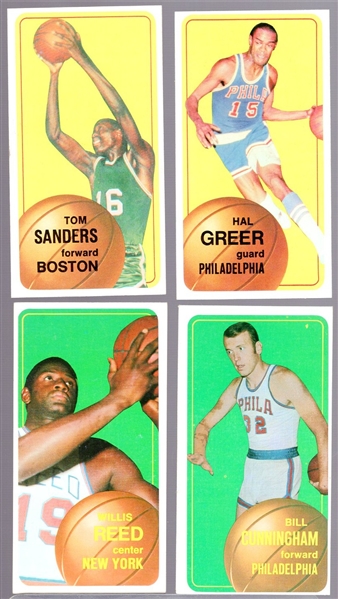 1970-71 Topps Bskbl.- 4 Diff. Cards