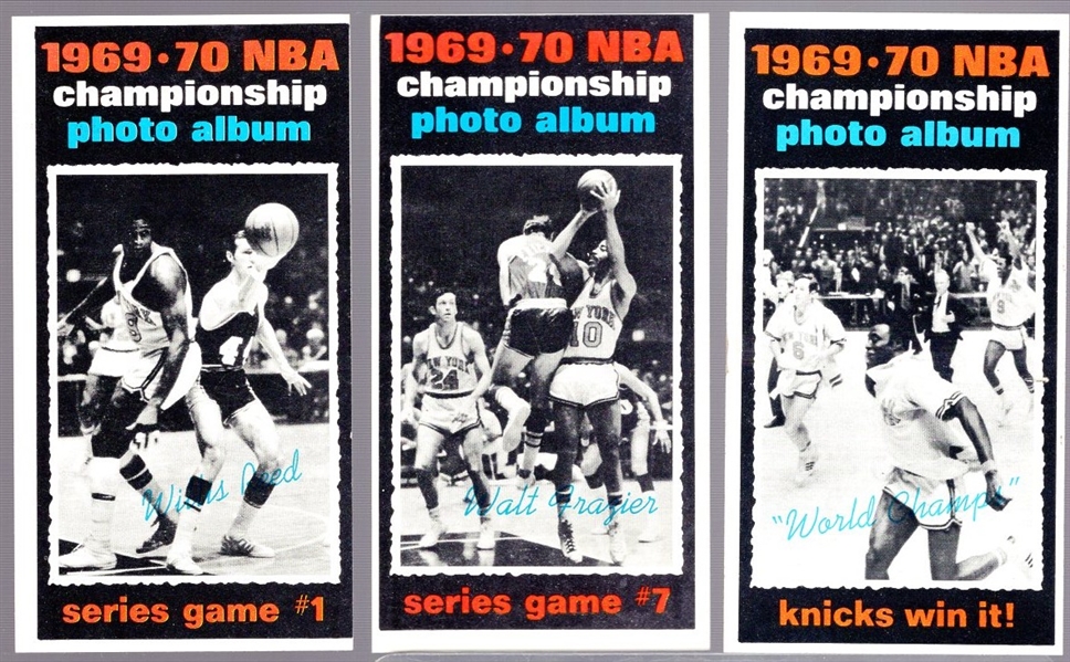 1970-71 Topps Bskbl.- 3 Diff. Championship Series Cards