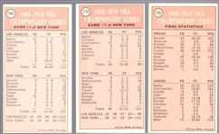 1970-71 Topps Bskbl.- 3 Diff. Championship Series Cards