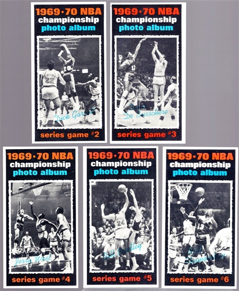 1970-71 Topps Bskbl.- 5 Diff. Championship Series Cards