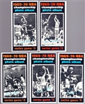 1970-71 Topps Bskbl.- 5 Diff. Championship Series Cards