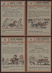 1962 Topps Ftbl.- 4 Diff. Cards
