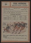 1962 Topps Ftbl. #64 Paul Hornung SP, Packers