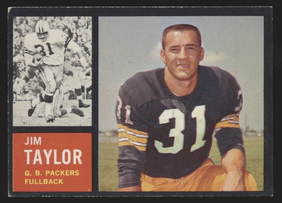 1962 Topps Ftbl. #66 Jim Taylor SP, Packers
