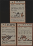 1962 Topps Ftbl.- 3 Diff. Green Bay Packers SP's