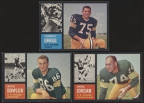 1962 Topps Ftbl.- 3 Diff. Green Bay Packers