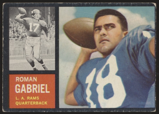 1962 Topps Ftbl. #88 Roman Gabriel RC SP