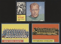 1962 Topps Ftbl.- 10 Diff. Cards