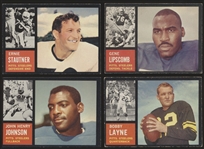 1962 Topps Ftbl.- 4 Diff. Cards