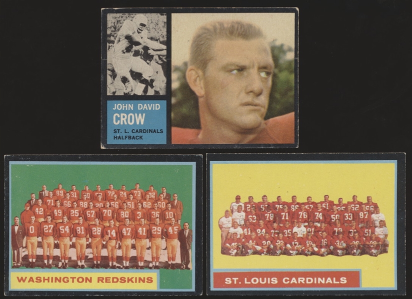 1962 Topps Ftbl.- 25 Diff. Cards