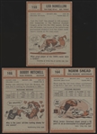 1962 Topps Ftbl.- 3 Diff. Cards