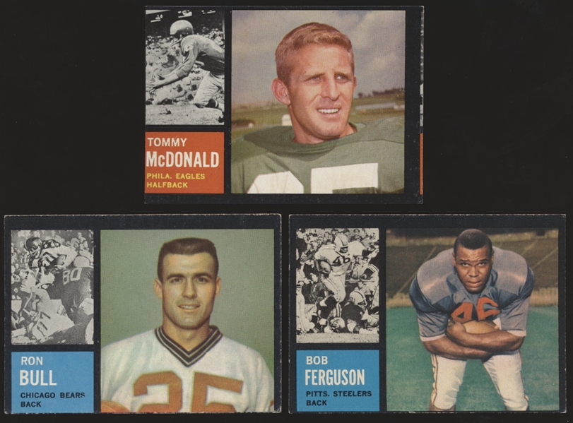 1962 Topps Ftbl.- 30 Diff. Cards