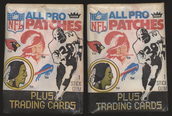 1977 Fleer Ftbl.- 2 Unopened Packs