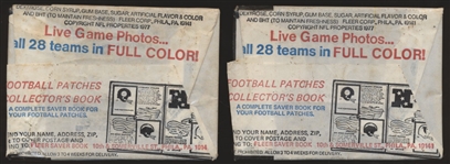 1977 Fleer Ftbl.- 2 Unopened Packs