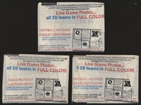 1977 Fleer Ftbl.- 3 Unopened Packs