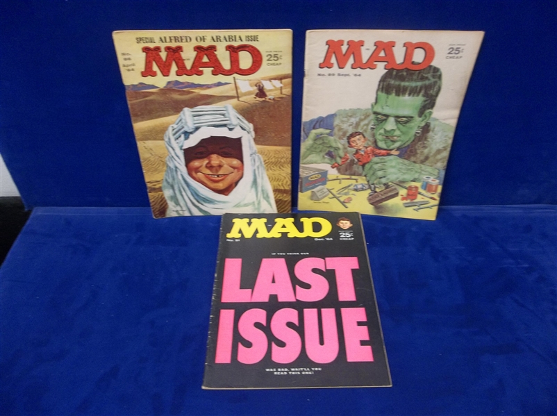 1963-65 MAD Magazine- 11 Diff. Issues