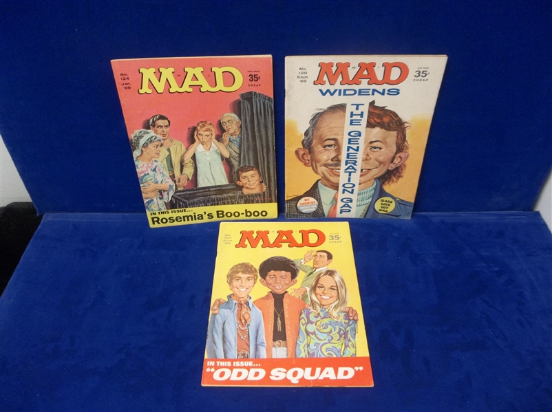 1967-69 MAD Magazine- 10 Diff. Issues