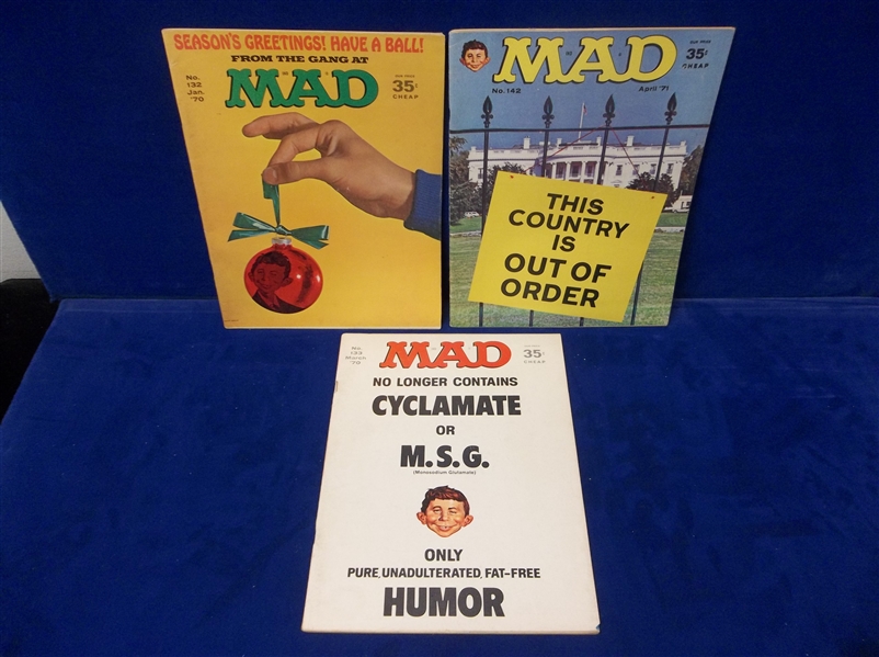 1970-71 MAD Magazine- 12 Diff. Issues