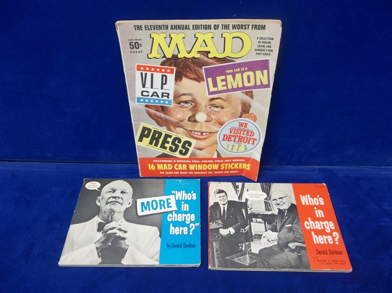 Clean-Up of 5 Diff. Softcover/ Magazine Comedy/ Parody Non-Sports Books