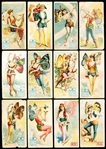 1893 Lorillard's Tiger Tobacco “Ancient Mythology Burlesqued (N256)- 15 Diff.