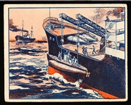 1940 Gum Inc. “War News Pictures F-L-A-S-H (R165)- #121 Nazis Use Pocket Subs- Tough series!