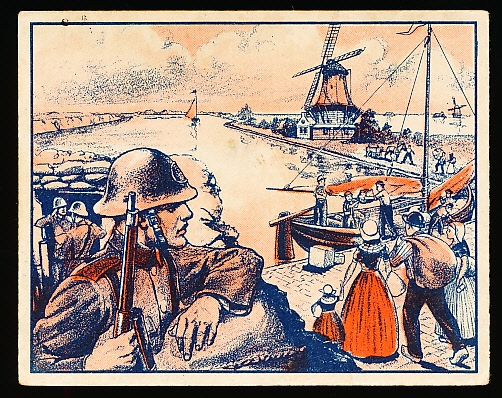 1940 Gum Inc. “War News Pictures F-L-A-S-H" (R165)- #126 Dutch Flood Defense Line- Tough Series!