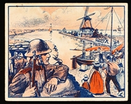 1940 Gum Inc. “War News Pictures F-L-A-S-H (R165)- #126 Dutch Flood Defense Line- Tough Series!