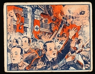 1940 Gum Inc. “War News Pictures F-L-A-S-H (R165)- #128 Bomb Rocks Hitler Hall- Tough Series!