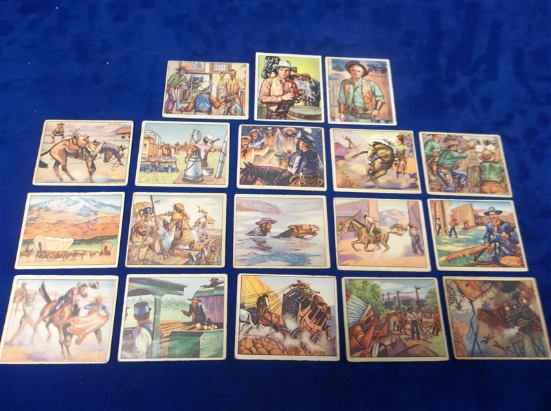1950 Bowman “Wild West" (701-19)- 18 Diff.