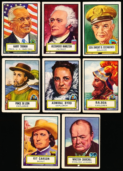 1952 Topps “Look ‘N See" (R714-16)- 8 Diff.