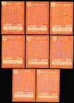 1952 Topps “Look ‘N See (R714-16)- 8 Diff.