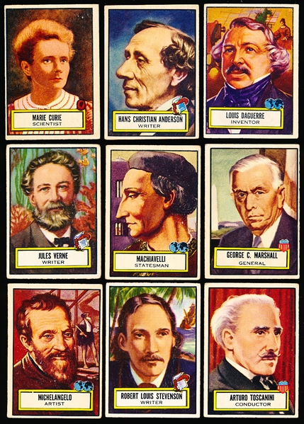 1952 Topps “Look ‘N See" (R714-16)- 9 Diff.