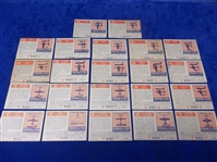 1952-53 Topps “Wings (R707-4)- 22 Diff.