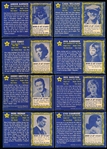 1953 Topps “Who-Z-At Star? (R710-4)- 8 Diff.