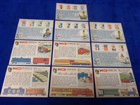 1955 Topps “Rails & Sails (R714-17)- 10 Diff. Low Series