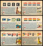 1955 Topps “Rails & Sails (R714-17)- 6 Diff. High Series Sails